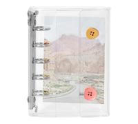 Binder Organizzatore adesivo - Organizzatore adesivi | Binder adesivo | Organizzatori di scrapbook Aesthetic 9.5x12.5cm M5 Dimensione 5 Porta del taccuino ad anello per la raccolta di journaling Plan