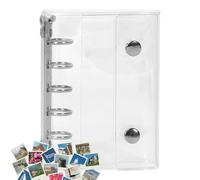 Binder Organizzatore adesivo - Porta del custode adesivo frontale completamente trasparente | Meccanismo a 5 anelli Binder | Notebook per facilità di lancio e riorganizzazione della pa
