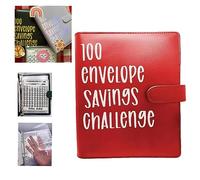 Binder per il 100 Envelope Challenge Libro di budget le sfide risparmio con buste contanti planner e denaro modo semplice divertente risparmiare 5 050