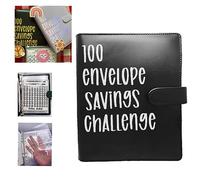 Binder per il 100 Envelope Challenge Libro di budget le sfide risparmio con buste contanti planner e denaro modo semplice divertente risparmiare 5 050