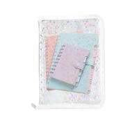 Binder trasparente, adesivo con cerniera e organizzatore per riviste, biglietti, carte, ricevute, perfette per la scuola, l'ufficio, le imprese, la gestione del progetto, l'uso 'insegnamento