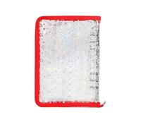 Binder trasparente, adesivo con cerniera e organizzatore per riviste, biglietti, carte, ricevute, perfette per la scuola, l'ufficio, le imprese, la gestione del progetto, l'uso 'insegnamento