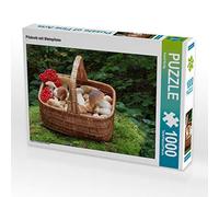 Bindig Rudolf - Puzzle a forma di cestino di funghi con funghi in pietra, 1000 pezzi, dimensioni: 64 x 48 cm