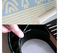Binding Stickers BI-5CR - Adesivi per chitarra e basso, manico e paletta, 5 mm, colore: crema
