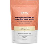 Bindly - Transglutaminasi RM in Polvere - 500 gr - Per Ristrutturare gli Alimenti - Ideale per Carne o Pesce