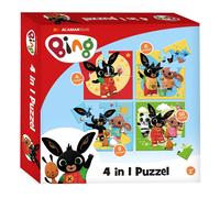 Bing 2008212 Totum Bambolino Toys Friends. Four Puzzles-4, 6, 9 and 16 Pieces. S