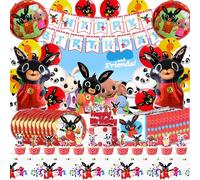 Bing Addobbi Compleanno, Bing Festa Compleanno, Stoviglie Per Feste di Compleanno Bing, Bing Sfondo Compleanno, Kit Piatti Bicchieri Tovaglioli Compleanno Bing, Bing Palloncini Compleanno