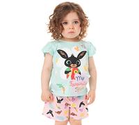 Bing Bunny Pigiama Ragazze Sula Carattere CBeebies Camicia Pantaloncini Bambini 4-5 Anni