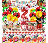 Bing Compleanno 2 Anni, Decorazioni Bing Compleanno 2 Anni, Palloncini Compleanno Bing 2 Anni, Stoviglie Bing 2 Compleanno, Set Festa Bing Compleanno 2 Anni, Festa Tema Bing 2 Anni