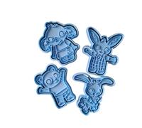 Bing Formine Cookies Cutter Taglia Biscotti, 4 personaggi, stampi per realizzare biscotti o decorazioni in pasta di zucchero.