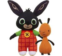 Giochi Preziosi Coppia Bing 25 cm con orecchie scorrevoli e flop 19 cm, morbido peluche da portare sempre con te a partire da 0 mesi, multicolore, BNG43000