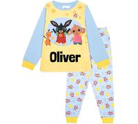 Bing Pyjama personnalisé pour Enfants Pyjama d'hiver à Manches Longues Cadeau Doux et Confortable 1/2 Ans - Bleu