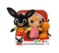 Bing - Set di peluche Bing, Flop e Sula, morbidi giocattoli di peluche