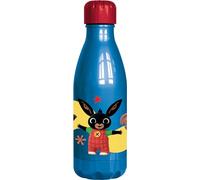 Bing Stor Borraccia Originale plastica riutilizzabile per bambini con da 560 ML senza BPA e con tappo a vite anti fuoriuscite e schizzi.