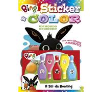 Bing. Un mondo di giochi. Bing. Sticker & color. Ediz. a colori. Con set da bowling