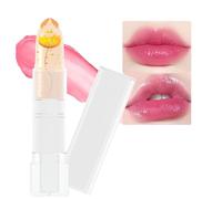Bingbrush 1 Pz Cristallo Fiore Cambiare Colore Rossetto Idratante Lunga Durata Balsamo Labbra Lip Gloss Que Cam 04 # Fiore Giallo
