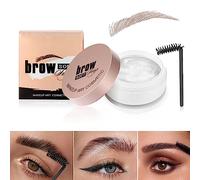 BINGBRUSH Set di 2 pezzi di cera congelante per sopracciglia, impermeabile, a lunga durata, per migliorare le sopracciglia, in gel trasparente, balsamo per trucco per sopracciglia