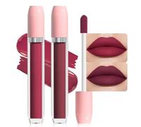 Bingbrush Super Stay Matte - Rossetto liquido opaco, a lunga durata, non si muove, colore altamente pigmentato e lucentezza istantanea, leggero, morbido e opaco (21# e 22# 2,0 g)