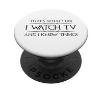 Binge Watcher | Guardo la TV e so cose divertenti guardando PopSockets PopGrip Adesivo