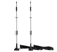 Bingfu 4G LTE Antenna TS9 Base Magnetica 8dBi MIMO Antenna 2 pezzi Compatibile con Router Hotspot Mobile MiFi Dongle Modem USB Nighthawk M1 MR1100 M2 MR2100 AC785 AC797 AC790