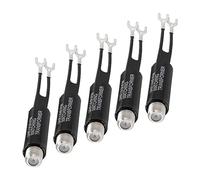 Bingfu 75 ohm F-Type a 300 ohm doppio cavo UHF/VHF/FM Balun Antenna coordinata trasformatore convertitore adattatore connettore coassiale confezione da 5