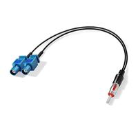Bingfu Adattatore Antenna Autoradio Connettore Radio Auto Universali 30 cm Cavo Prolunga da Double Fakra Z a Spina DIN (Motorola), Cavo Coassiale FM/AM per Autoradio Aftermarket