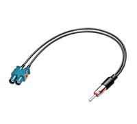 Bingfu Adattatore Antenna Autoradio Connettore Radio Auto Universali Cavo Prolunga da Dual Fakra Z a Spina DIN (Motorola), Cavo Coassiale FM/AM per Autoradio Aftermarket，30 cm