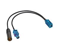 Bingfu - Adattatore per autoradio FM AM radio satellitare Fakra Z femmina a DIN jack e cavo convertitore Fakra Z maschio, 15 cm, per collegare veicoli, camion e SUV, ricevitore stereo