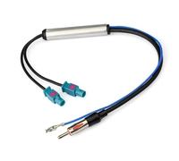 Bingfu Amplificatore Antenna Autoradio, Doppio Maschio Fakra a Spina DIN