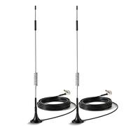 Bingfu Antenna 4G LTE 3G GSM Interni CRC9 7 dBi MIMO Omnidirezionale | Base Magnetica, Cavo Prolunga 3 m, per Router SIM, Modem 4G, Hotspot Mobile, MiFi, Tim, Vodafone, Iliad, Wind Tre