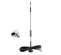Bingfu Antenna 4G LTE 3G GSM Interni TS9 Maschio 7 dBi MIMO Omnidirezionale | Base Magnetica, Cavo Prolunga 3 m, per Router 4G, Modem SIM, Hotspot Mobile, MiFi, Tim, Vodafone, Iliad, Wind Tre