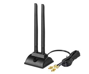 Bingfu Antenna 4G LTE Base magnetica 6dBi MIMO SMA Antenna maschio compatibile con router CPE wireless 4G LTE Gateway cellulare Router IoT industriale MiFi Mobile Hotspot Modem Adattatore dongle USB