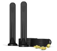 Bingfu Antenna 4G LTE Interna Esterna SMA TS9 5dBi Antenna GSM con Base Magnetica 3 m Cavo per GSM 4G LTE Router Cellulare Gateway Modem MiFi Hotspot Router USB Modem，2 Pacchi