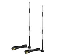 Bingfu Antenna 4G LTE Interna SMA Maschio MIMO 5 dBI Alto Guadagno con Base Magnetica Cavo 3 m Compatibile con 4G LTE Router MiFi Gateway Hotspot Mobile, 2 Pacchi