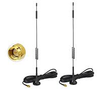 Bingfu Antenna 4G LTE Interni SMA Maschio 7dBi MIMO Esterna Base Magnetica (2 Pacchi) para Tim Iliad Vodafone WindTre 4G LTE Cellular Router Modem Gateway Hotspot