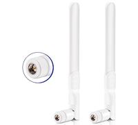 Bingfu Antenna 4G LTE SMA Maschio Bianca 6dBi Compatibile con Huawe B525 B535 B310 B311 B315 B593 E5186 4G LTE CPE Router IoT Industriale Gateway Cellulare Hotspot Fotocamera da Pista,2 Pacchi