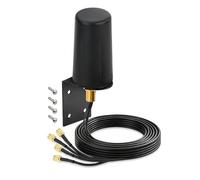 Bingfu Antenna 5G 4G LTE 3G GSM Esterna MIMO, Connettori SMA Maschio x4 | Montaggio a Parete, Impermeabile, Cavo 3 m, Omnidirezionale, per Router CPE, Modem SIM, Dispositivi IoT, Telefono Cellulare
