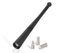 Bingfu Antenna Auto Corta Autoradio DAB FM AM Universale 14 cm Montaggio su Tetto Auto Antenna Supporto per Tetto Ricambio con Potente Funzione di Ricezione DAB/FM/AM Amplificata Stereo