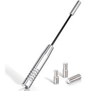 Bingfu Antenna Auto Corta Autoradio DAB FM AM Universale 18 cm Montaggio su Tetto Auto Antenna Supporto per Tetto Ricambio con Potente Funzione di Ricezione FM/AM Amplificata Stereo