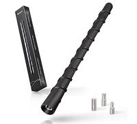 Bingfu Antenna Auto Corta Autoradio FM AM Universale, Viti Incluse M4.0 M5.0 M6.0 di Diverse Dimensioni 18cm Rod Tetto Nero per Veicolo Camion SUV Auto Amplificata Stereo