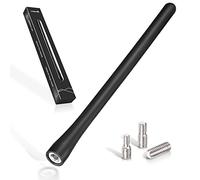 Bingfu Antenna Auto Corta Universale Amplificatore Autoradio DAB FM AM 19,5 cm Tetto Gomma da Cancellare Albero per Amplificata Tuning Radio Veicolo Camion SUV,Viti M4.0 M5.0 M6.0