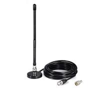 Bingfu Antenna CB Veicolare 27 MHz Frusta Morbida Base Magnetica Connettore BNC e PL259 Compatibile con Cobra Midland Uniden Maxon President Camion Camper Auto Radio Scanner Radio Mobile