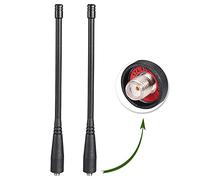 Bingfu Antenna Dual Band VHF UHF 144Mhz 430Mhz Ham Radio Handheld Two Way Radio Walkie Talkie SMA Femmina Soft Antenna 2-Pack per Wouxun Baofeng BF-F8HP UV-5R UV-82 BF-888S GT-3 Radio