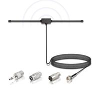 Bingfu Antenna Radio FM DAB Dipolo Interni con Cavo 3 m Antenna Ricambio per Casa Amplificatore Ricevitore AV Audio Vedio Sistemi Hi-Fi Tuner Vintage