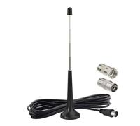 Bingfu Antenna Radio FM DAB Interni Antenna Telescopica 75 ohm Base Magnetica Cavo Prolunga 3 m per Sintonizzatore Radio Portatile Ricevitore Stereo Casa Amplificatore Stereo Ricevitore HiFi