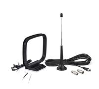 Bingfu Antenna Radio FM DAB Interni Telescopica e Antenna AM Loop Base Magnetica per Ricevitore Stereo Casa Radio Digitale Stereo Bluetooth Ricevitore HiFi