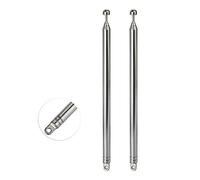 Bingfu Antenna Radio FM DAB Stilo Telescopica interni 7 Sezioni 74 cm Antenna Radiolina Ricambio per Stereo Radio Portatile Ricevitore Casa Sintonizzatore Tuner HiFi Bluetooth, 2 Pacchi