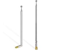 Bingfu Antenna Radio FM DAB Stilo Telescopica Interno Ricambio 65 cm 75 Ohm