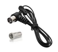 Bingfu Antenna Radio FM Interni Filo Cavo Antenna HiFi 75 ohm con Femmina TV e Adattatore Maschio F per HiFi Sintonizzatore Stereo AM/FM