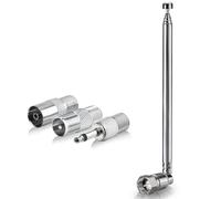 Bingfu Antenna Radio FM Stilo Telescopica Interni 75 Ohm 6 Sezioni Antenna Radiolina Ricambio per Tivoli Ricevitore Stereo Casa Sintonizzatore Tuner HiFi Radio Portatile